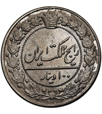 Iran. Muhammad Ali Shah, AH 1324-1327 / 1907-1909 AD. 100 Dinarów (2 Shahi), AH 1326 / 1907 AD