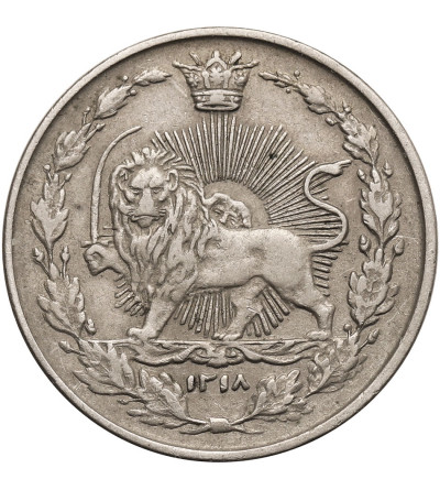 Iran. Muzaffar al-Din Shah, AH 1313-1324 / 1896-1907 AD. 100 Dinarów (2 Shahi), AH 1318 / 1900 AD