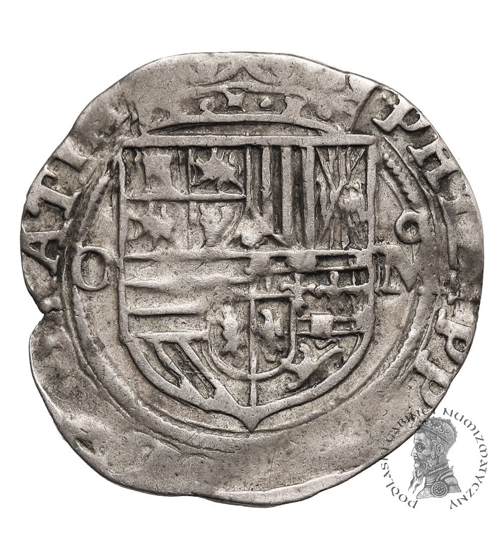 Mexico, Philip II. Cob 1 Real no date, 1572-1589 O-Mo, Mexico City Mint