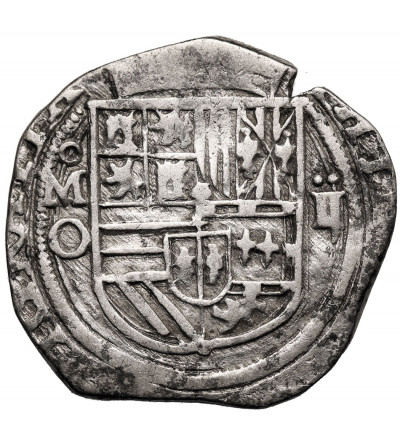 Mexico, Felipe II, 1556-1598. Cob 2 Real no date, (1572-1589) o MO, Mexico City Mint