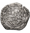 Mexico, Felipe II, 1556-1598. Cob 2 Real no date, (1572-1589) o MO, Mexico City Mint