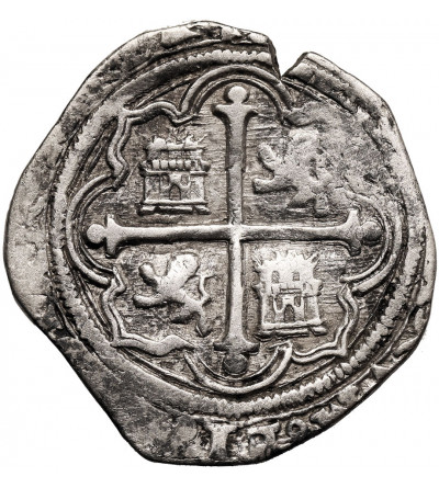 Mexico, Felipe II, 1556-1598. Cob 2 Real no date, (1572-1589) o MO, Mexico City Mint