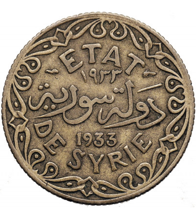 Syria, French protectorate. 5 Piastres 1933