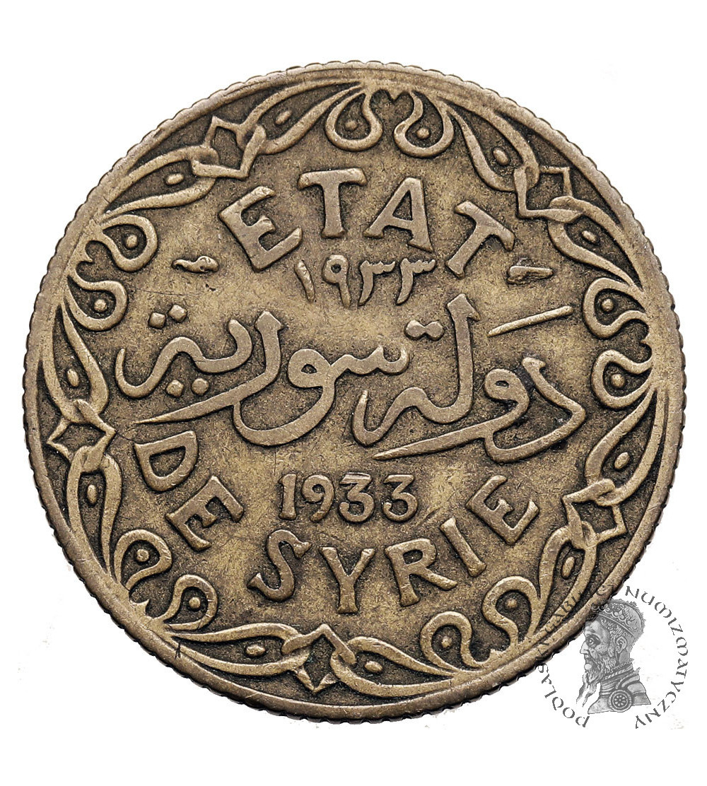 Syria, French protectorate. 5 Piastres 1933