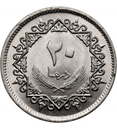 Libia, Socjalistyczna Republika Ludowa. 20 Dirhams, AH 1399 / 1979 AD