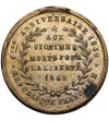 France. Medal 1849 commemorating the first anniversary of the Republic and dedicated to the Victims who died for freedom