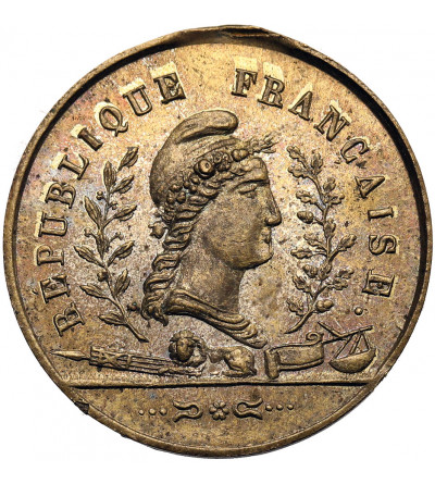 France. Medal 1849 commemorating the first anniversary of the Republic and dedicated to the Victims who died for freedom