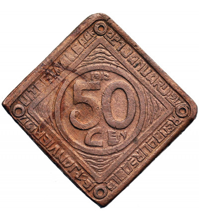 Belgium, Gent (Ghent) - German occupation. 50 Centimes 1915