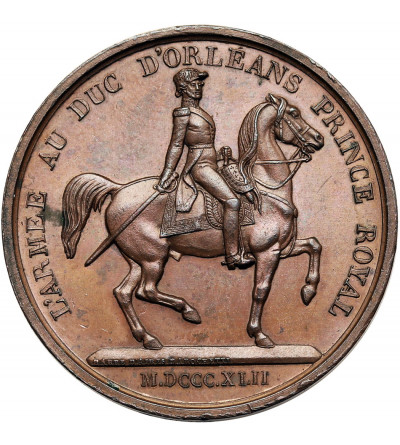 France, Louis Philippe I (1830-1848). Medal 1842, Tribute to the Duke of Orléans, who died on July 13, 1842