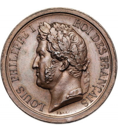 Francja, Ludwik Filip I (1830-1848). Medal 1842, Hołd dla księcia Orleanu, który zmarł 13 lipca 1842 r.