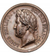 France, Louis Philippe I (1830-1848). Medal 1842, Tribute to the Duke of Orléans, who died on July 13, 1842