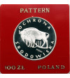 Poland, PRL (1952-1989). 100 Zlotych 1977, Bison, Environmental Protection series - Proba