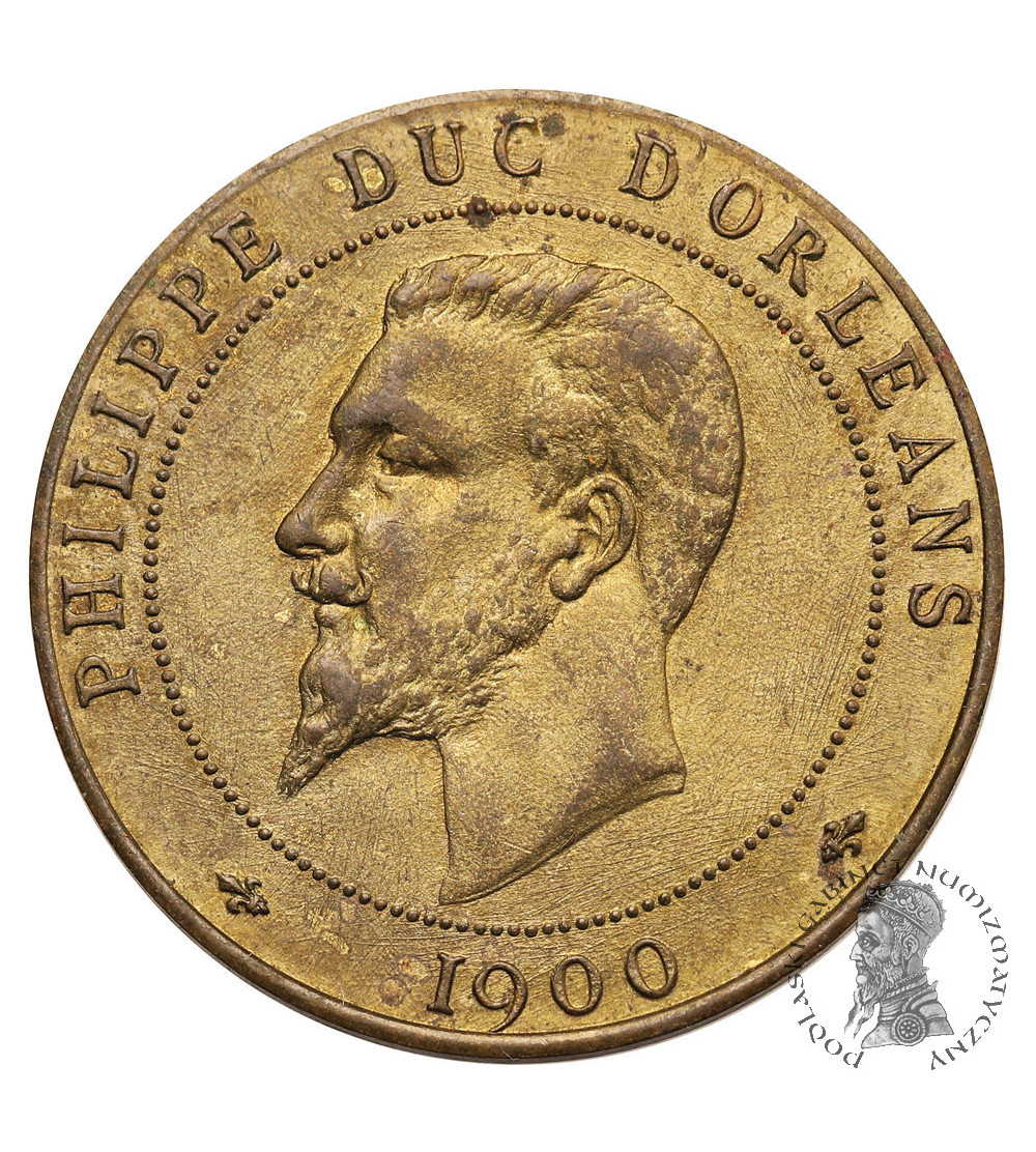 France. Medal 1900 dedicated to Ferdinand Philippe, Duke of Orléans, “JE NE VENGERAI QUE LES INJURES FAITES A LA PATRIE”