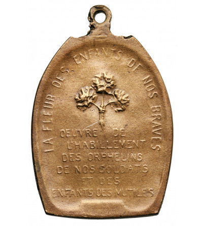 Belgium. Medal / pendant 1917, “La Fleur des Enfants de Nos Braves"