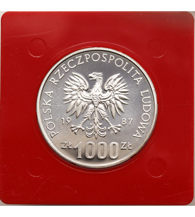 Polska, PRL (1952-1989). 1000 złotych 1987, Muzeum Śląskie, Katowice - Próba