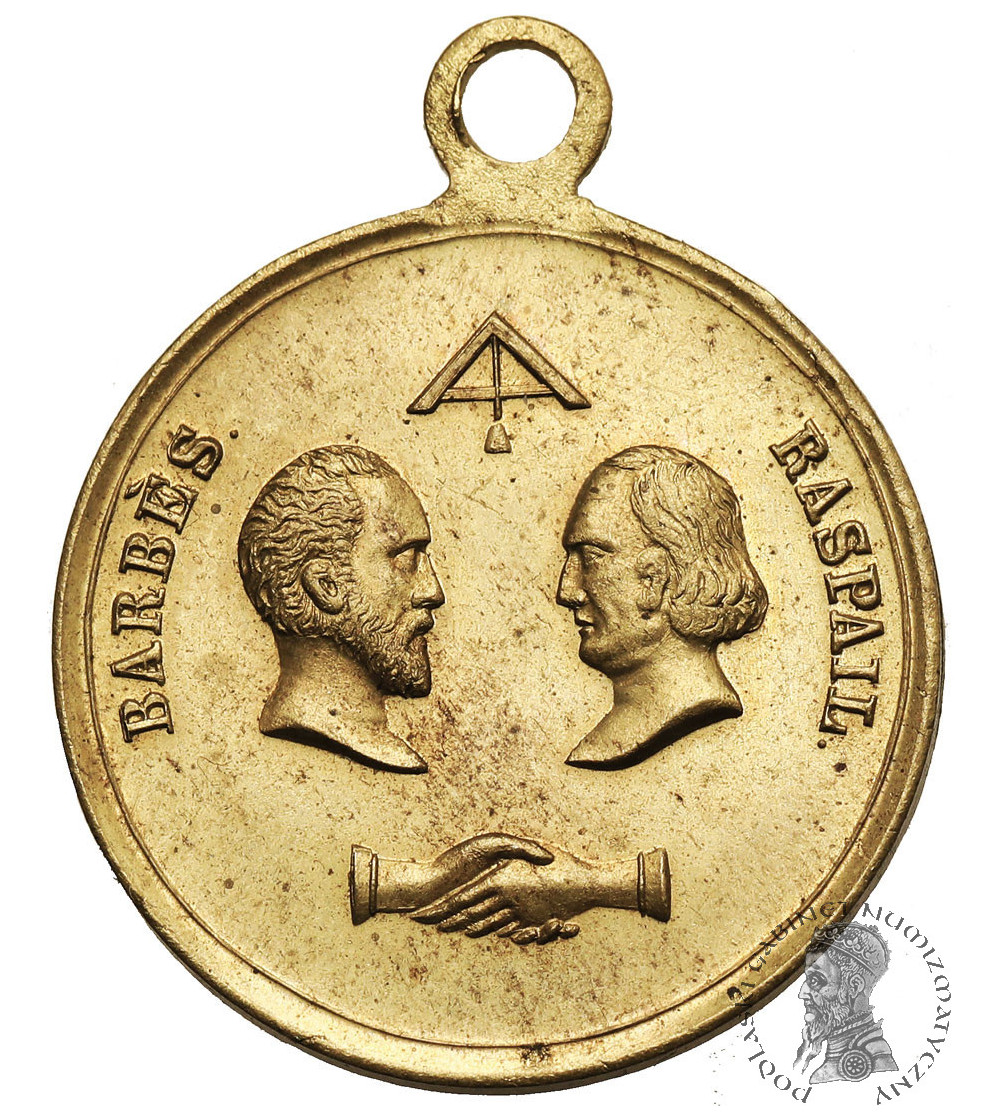 France. Medal 1849, Barbès and Raspail (Armand Barbès (1809-1870) and François-Vincent Raspail (1794-1878)