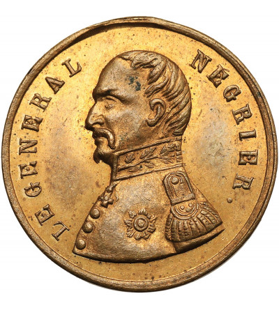 Francja. Medal 1848 na pamiątkę śmierci Generała Negrier