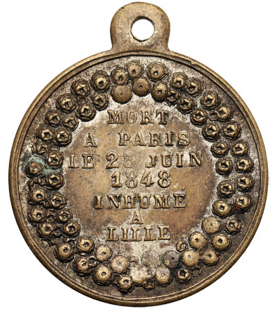 Francja, Druga Republika. Medal 1848 upamiętniający Generała Negrier