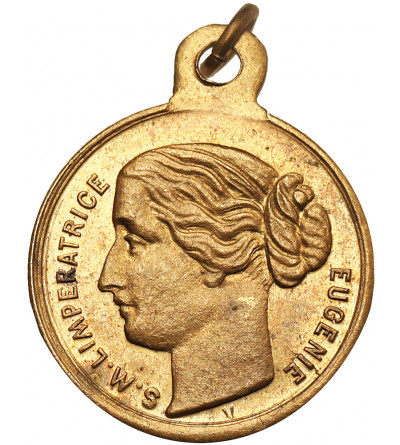 Francja. Medal 1853 upamiętniający zaślubiny Eugénie Cesarzowej francuskiej z Napoleonem III