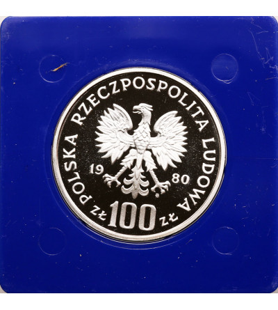 Polska, PRL (1952-1989). 100 złotych 1980, Głuszec, seria Ochrona Środowiska