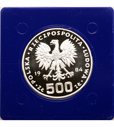 Polska, PRL (1952-1989). 500 złotych 1984, Łabędź, seria Ochrona Środowiska