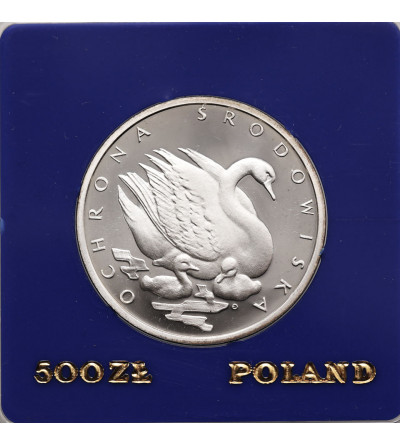 Poland, PRL (1952-1989). 500 Zlotych 1984, Swan, Environmental Protection series