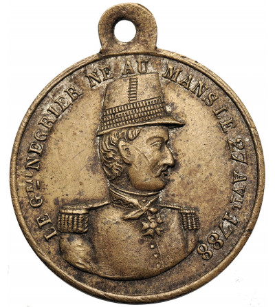 Francja, Druga Republika. Medal 1848 upamiętniający Generała Negrier