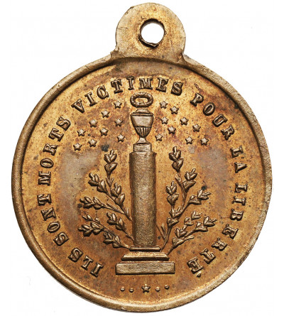 France, Second Republic. Medal 1848 “Ils sont morts victimes pour la liberté”