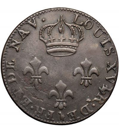 French Guiana. 2 Sous 1789 A