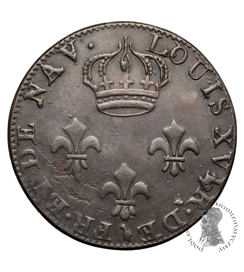 French Guiana. 2 Sous 1789 A