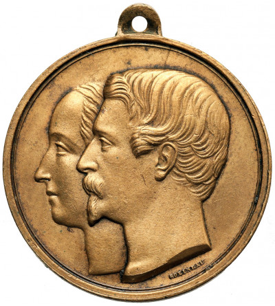 France. Medal 1853 commemorating the wedding of Napoleon III and Eugénie