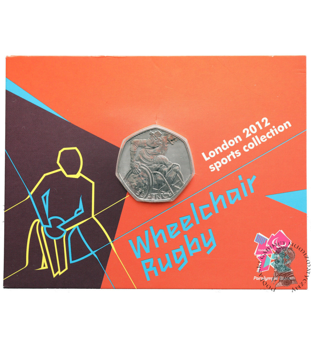 Great Britain. 50 Pence 2011, Wheelchair Rugby, Series: 2012 Summer Olympics - BU