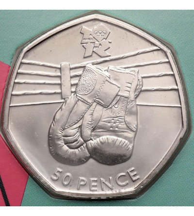 Great Britain. 50 Pence 2011, Boxing, Series: 2012 Summer Olympics, London (XXX Olympics) - BU