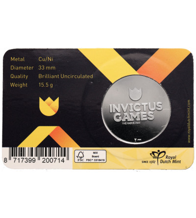 Holandia / Niderlandy. Medal 2020 Invictus Games, Haga