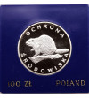 Poland, PRL (1952-1989). 100 Zlotych 1978, Beaver, Environmental Protection series