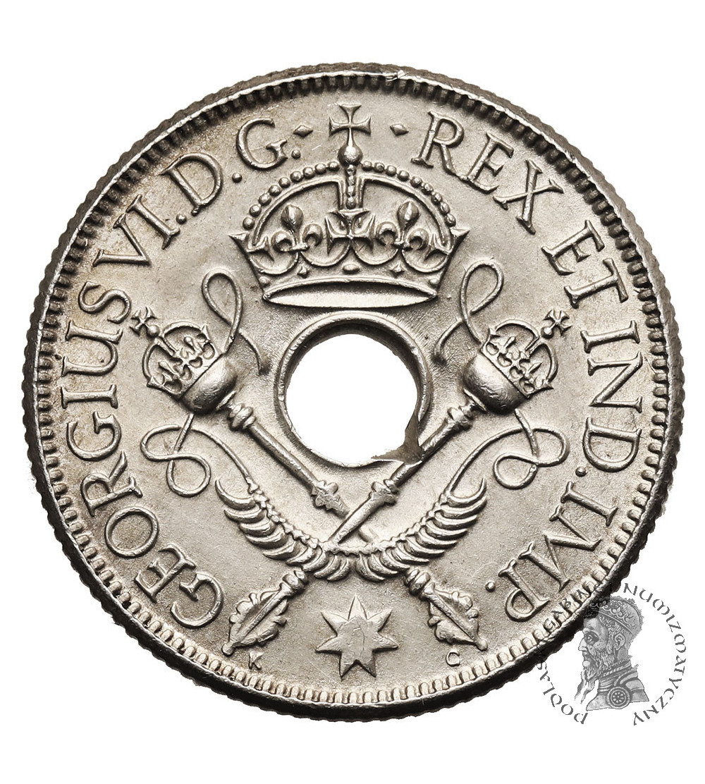 New Guinea. 1 Shilling 1938 KG, George VI (1936-1952)