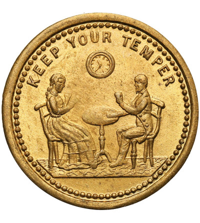 Great Britain, Queen Victoria (1837-1901). “Keep Your Temper” gambling token (ca. 1895)