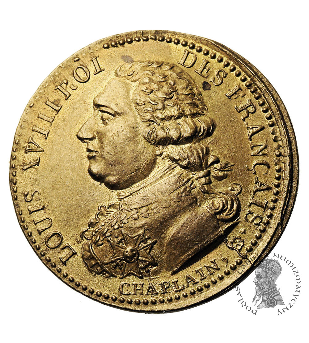 France, Louis XVIII (1814-1824). Peace and Trade, Token 1814 (Paix et commerce)