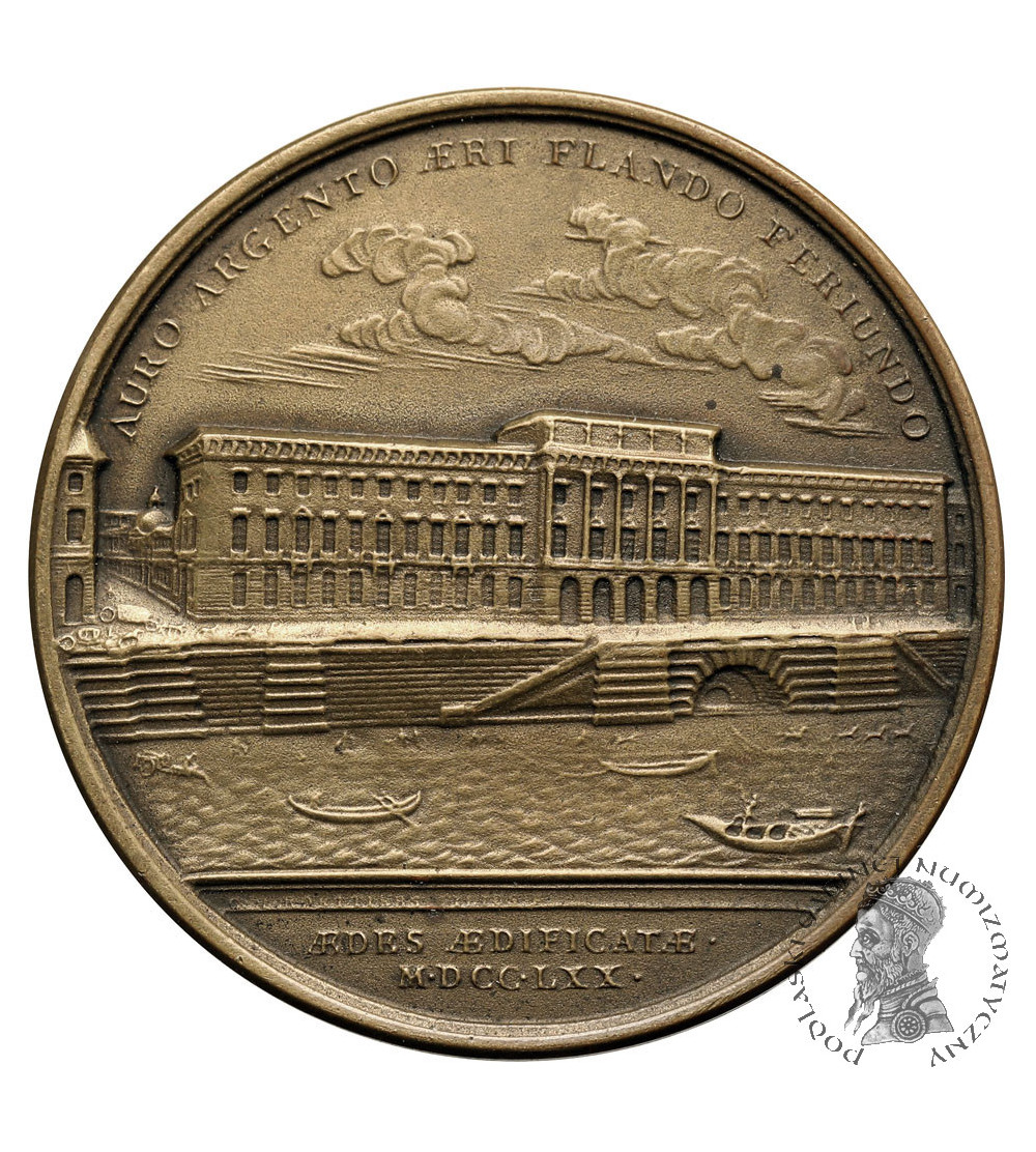 Francja, Paryż. Medal pamiątkowy 1935 z wizyty w budynku Mennicy Paryskiej (La Monnaie de Paris)