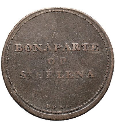 Netherlands. Satirical token 1815 Napoleon on Saint Helena