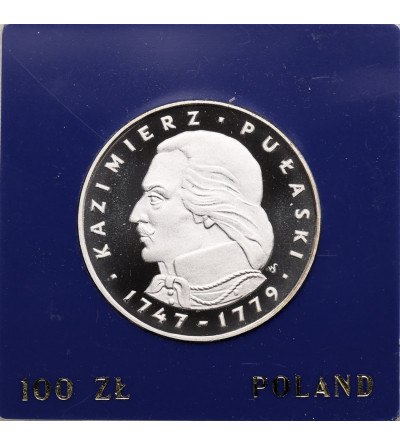 Poland, PRL (1952-1989). 100 Zlotych 1976, Kazimierz Pulaski