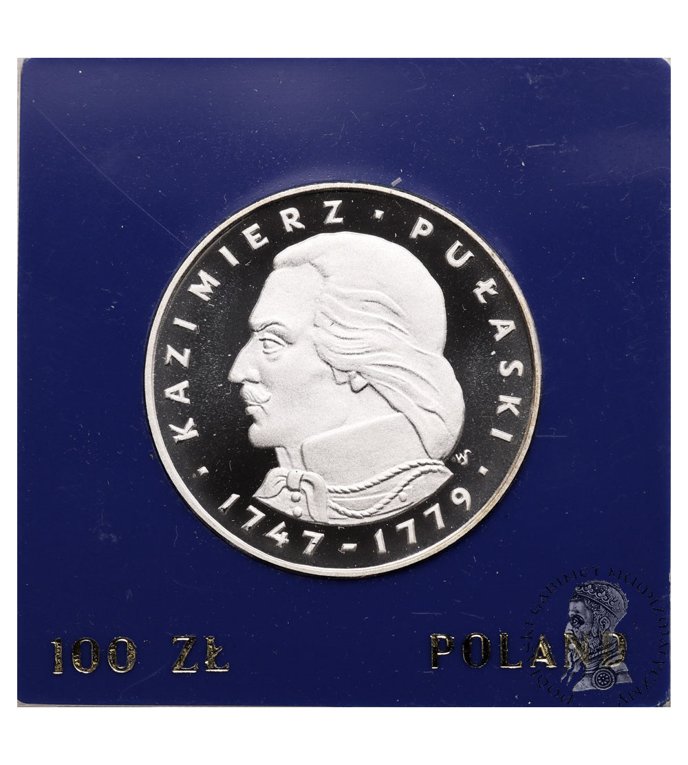 Polska, PRL (1952-1989). 100 złotych 1976, Kazimierz Pułaski