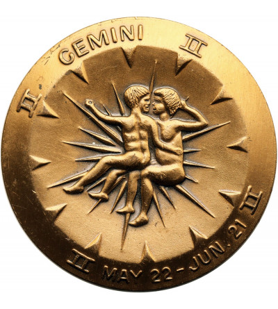 Medal. Zodiac signs - Gemini, May 22 - June 21