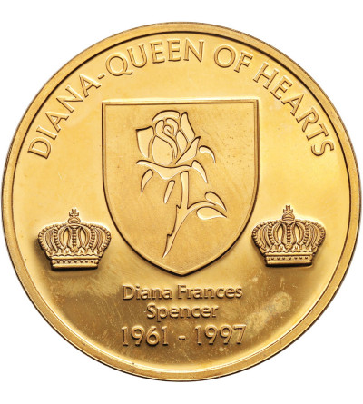 Wielka Brytania. Medal pamiątkowy Lady Diana Królowa Ludzkich Serc 1961-1997