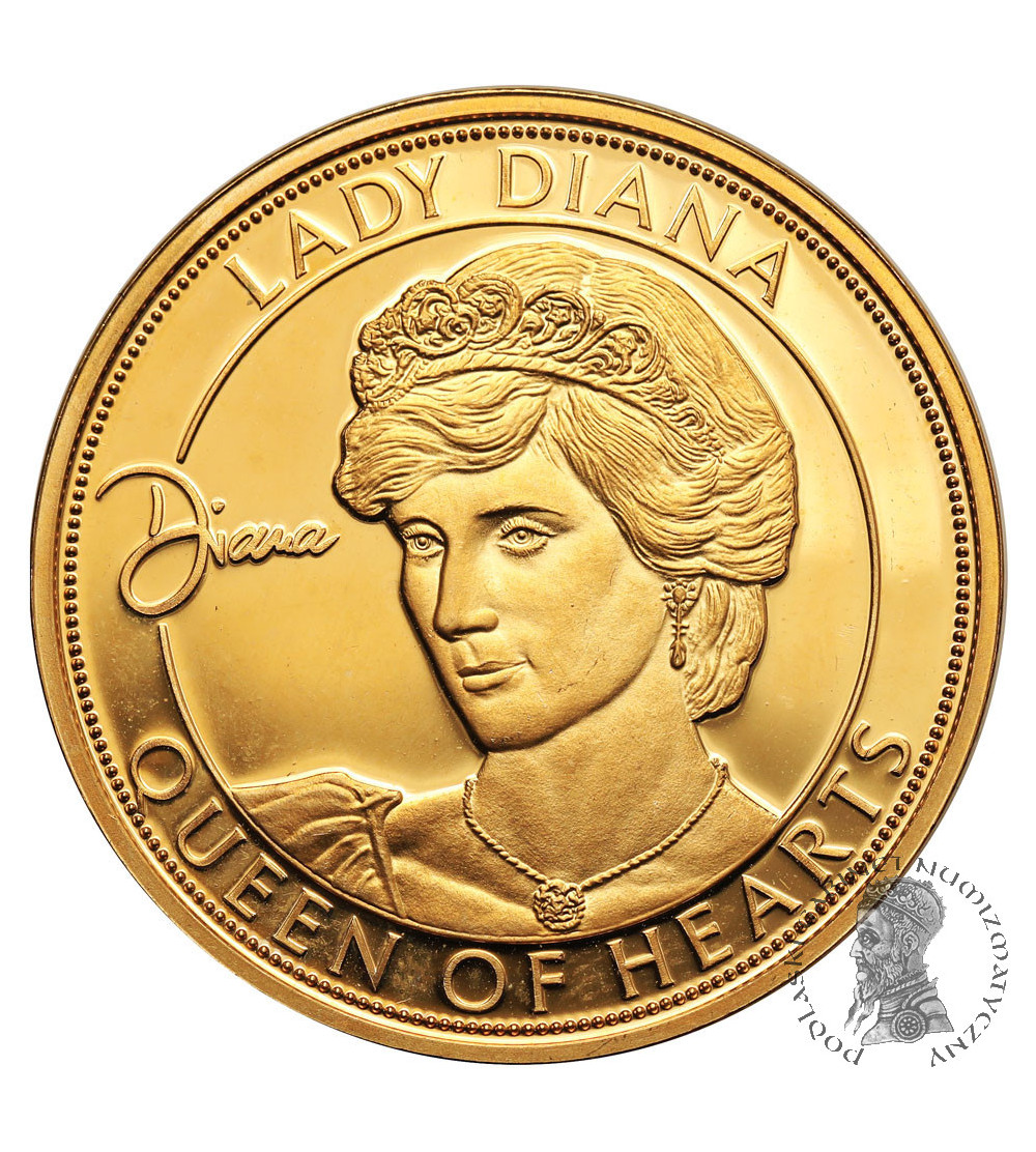 Wielka Brytania. Medal pamiątkowy Lady Diana Królowa Ludzkich Serc 1961-1997