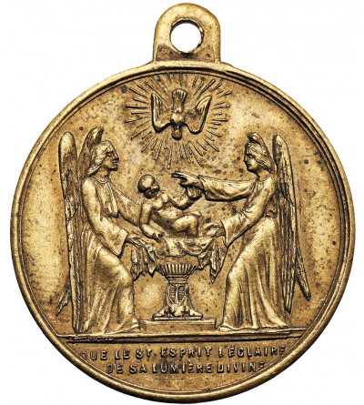 Francja, Napoléon III (1852-1870). Medal 1856, Chrzest Księcia Cesarskiego Eugene Louis Jean Joseph NAPOLEON