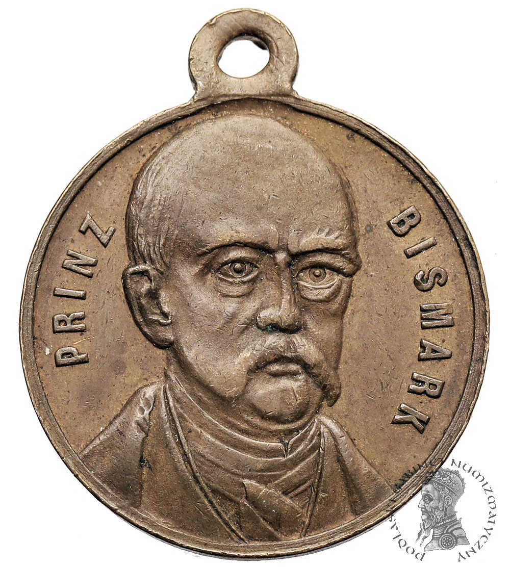 Niemcy. Medal ok. 1871, Otto von Bismarck, książę Bismarck-Schönhausen, kanclerz Cesarstwa Niemieckiego (1871-1890)