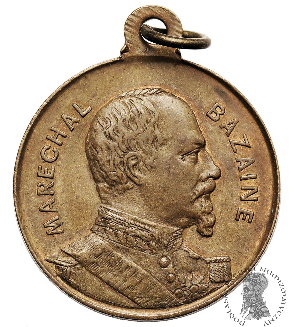 Francja, Metz. Medal 1870, oblężenie Metzu, Marszałek Bazaine (1811-1888), dowódca garnizonu Metz, 26 października 1870 r.