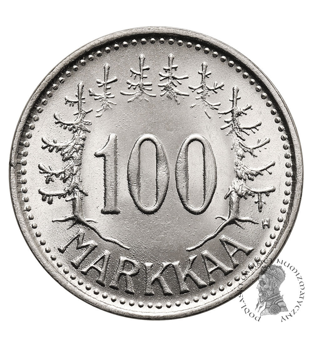 Finlandia. 100 marek (Markkaa) 1956