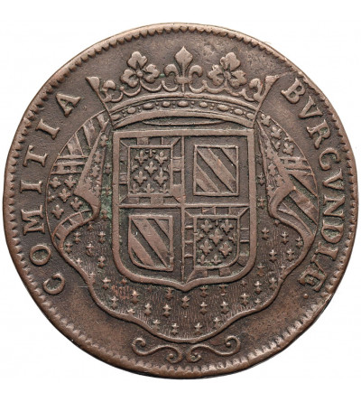 Francja, Burgundia, Delfin Ludwik (przyszły Ludwik XV). Żeton - Token 1713, Wojna o sukcesję hiszpańską 1700-1714/15